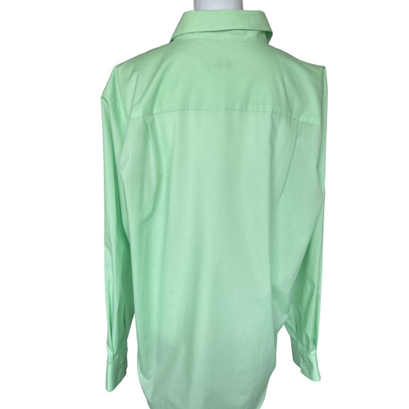 Foxcroft Light Green Button Down Shirt - Picture 3 of 12